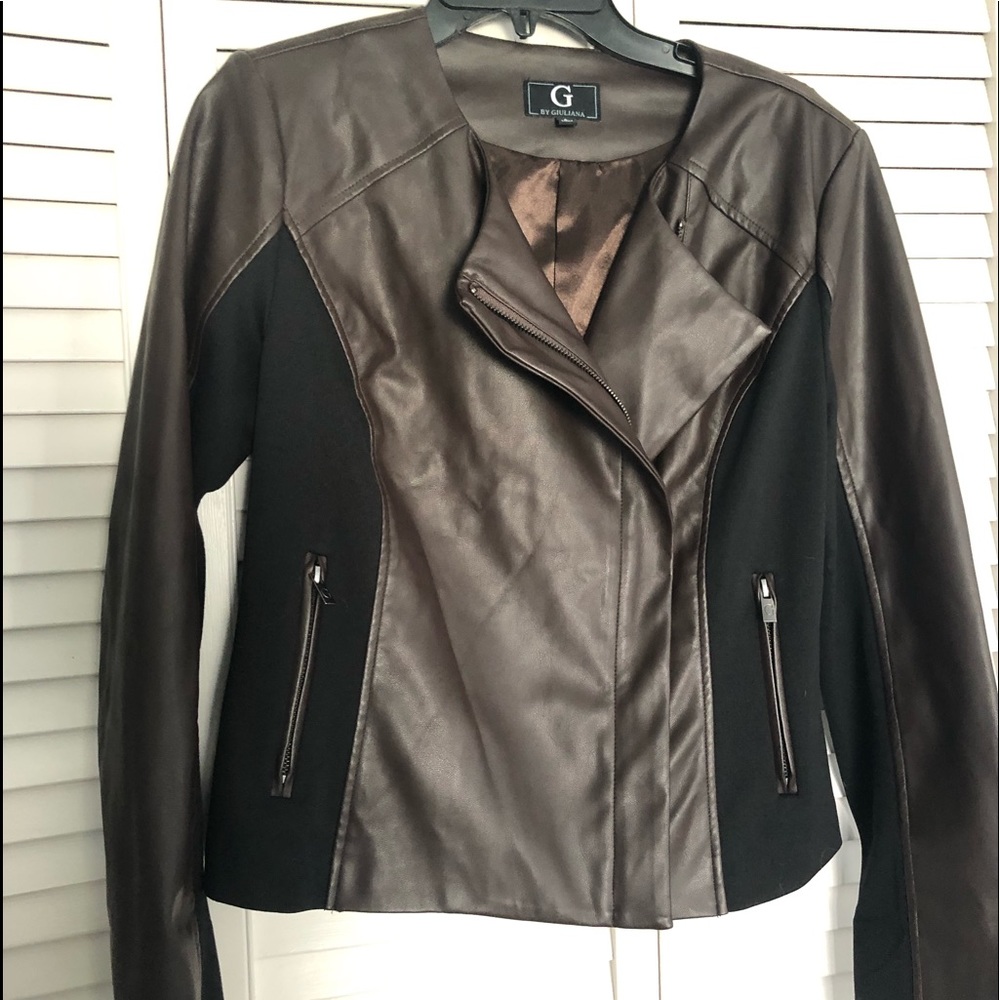 G by Giuliani faux leather Moto Jacket